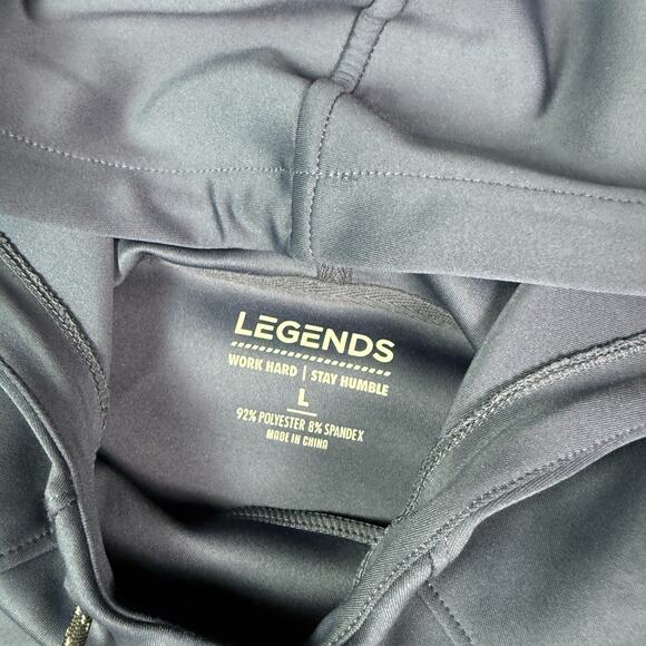 Legends Hawthorne Tech Hoodie Mens Large Blue Pullover Drawstring Performance - Picture 4 of 10